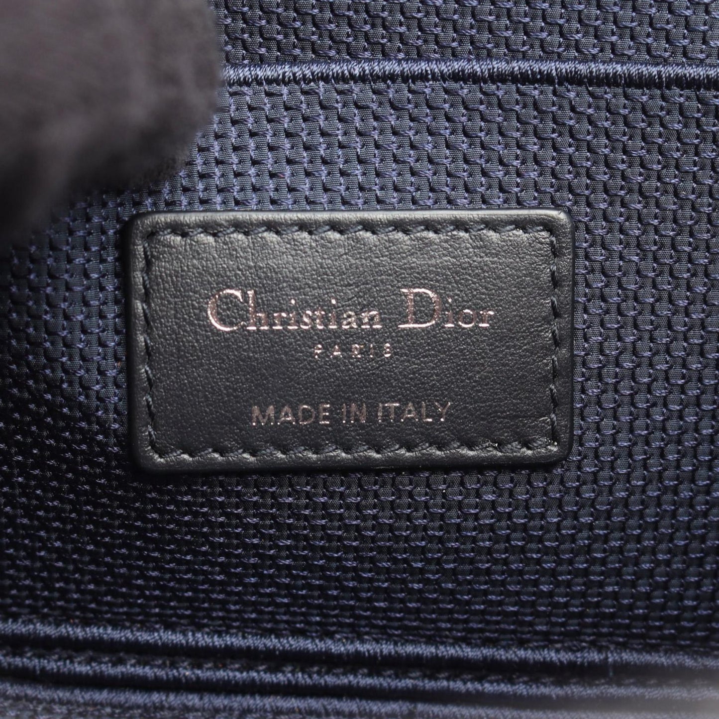 Christian Dior Navy Red Color White Canvas Handbag Weekend Bag ()