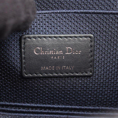 Christian Dior Navy Red Color White Canvas Handbag Weekend Bag ()