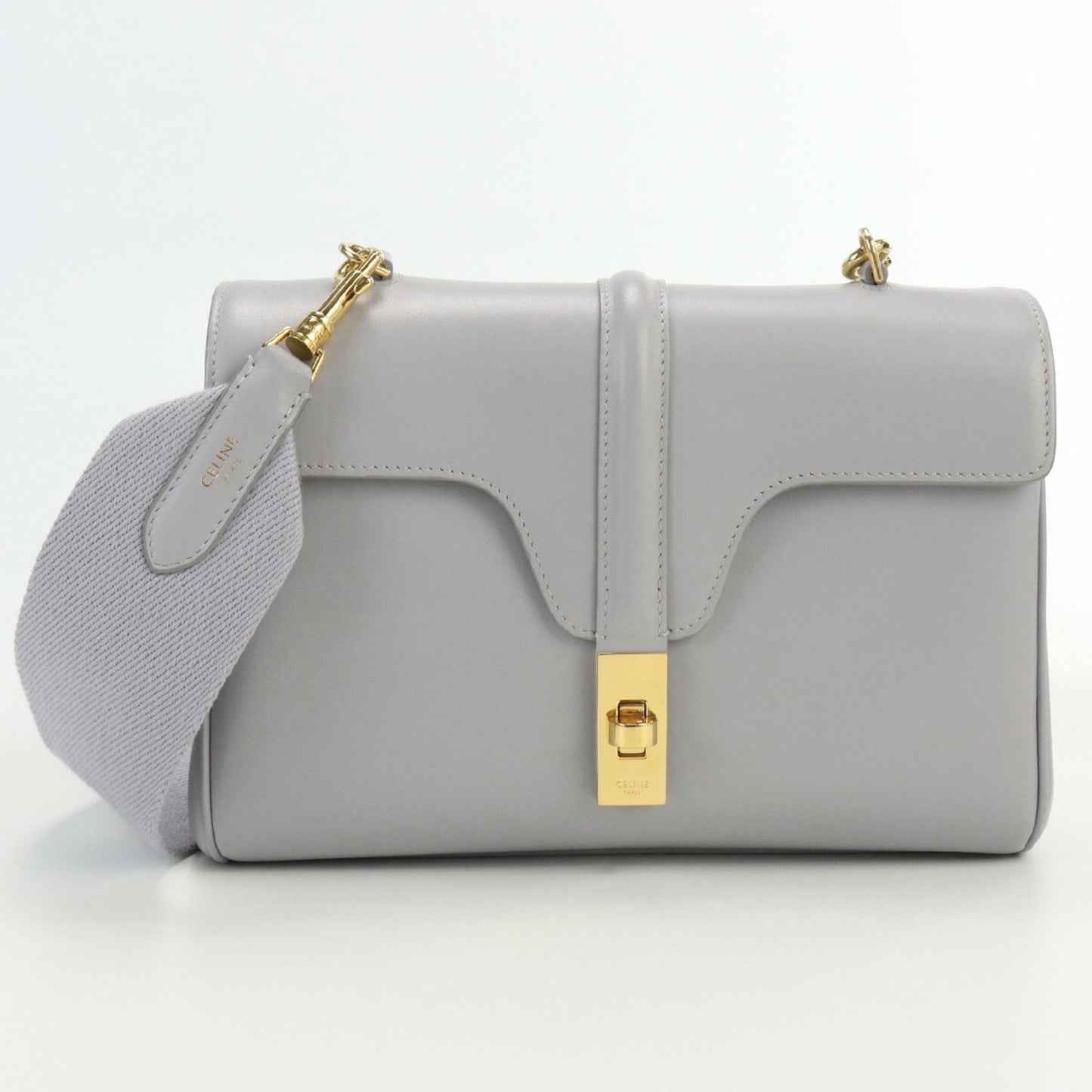 Celine Teen Soft 16 196853CR4.08GC Shoulder Bag Leather Ladies