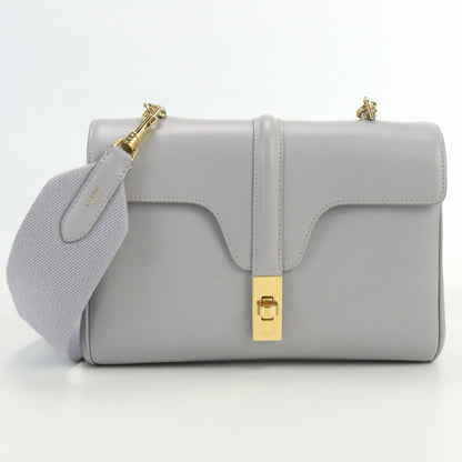 Celine Teen Soft 16 196853CR4.08GC Shoulder Bag Leather Ladies