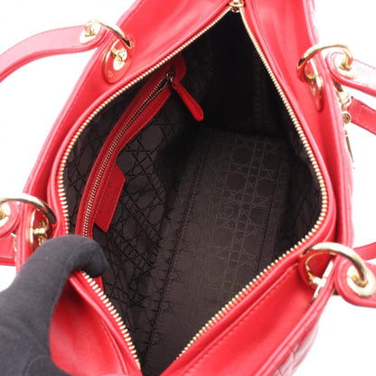 Christian Dior Red Color Leather Handbag ()