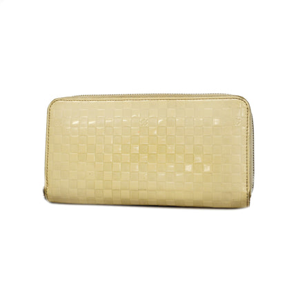 Louis VuittonAuth  Damier Facet Zippy Wallet Creme M94400 Women's Long Wallet