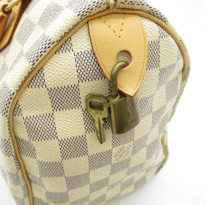 LOUIS VUITTON Speedy 25 handbag Gray Damier Azur PVC coated canvas N41534