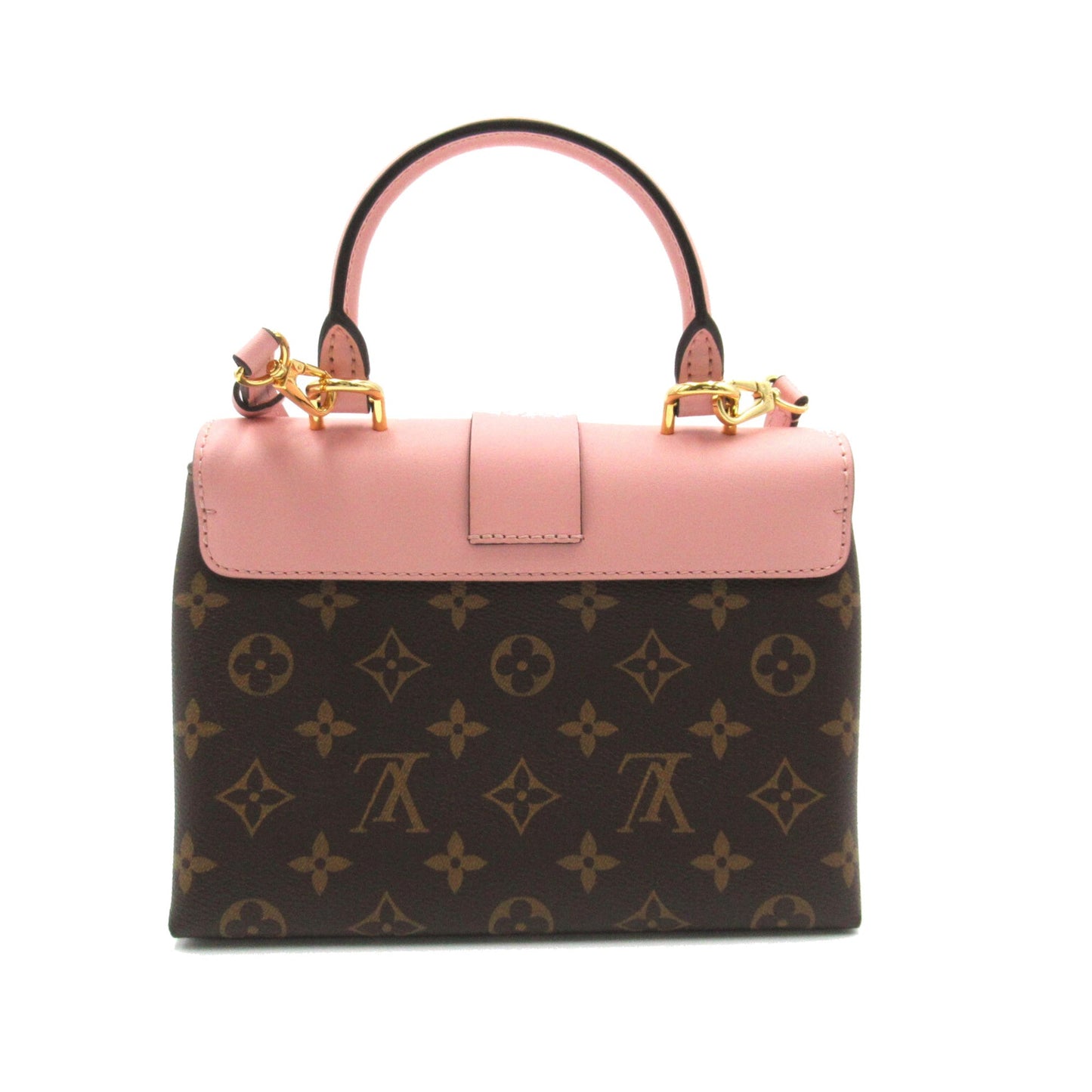 LOUIS VUITTON Rocky bb Brown Pink Rose poodle Monogram PVC coated canvas leather M44080