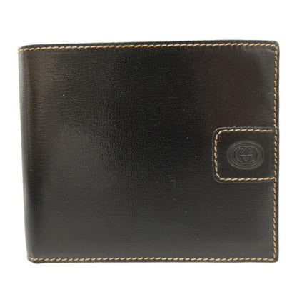 Gucci Black Leather Bill Wallet (Bi-Fold)