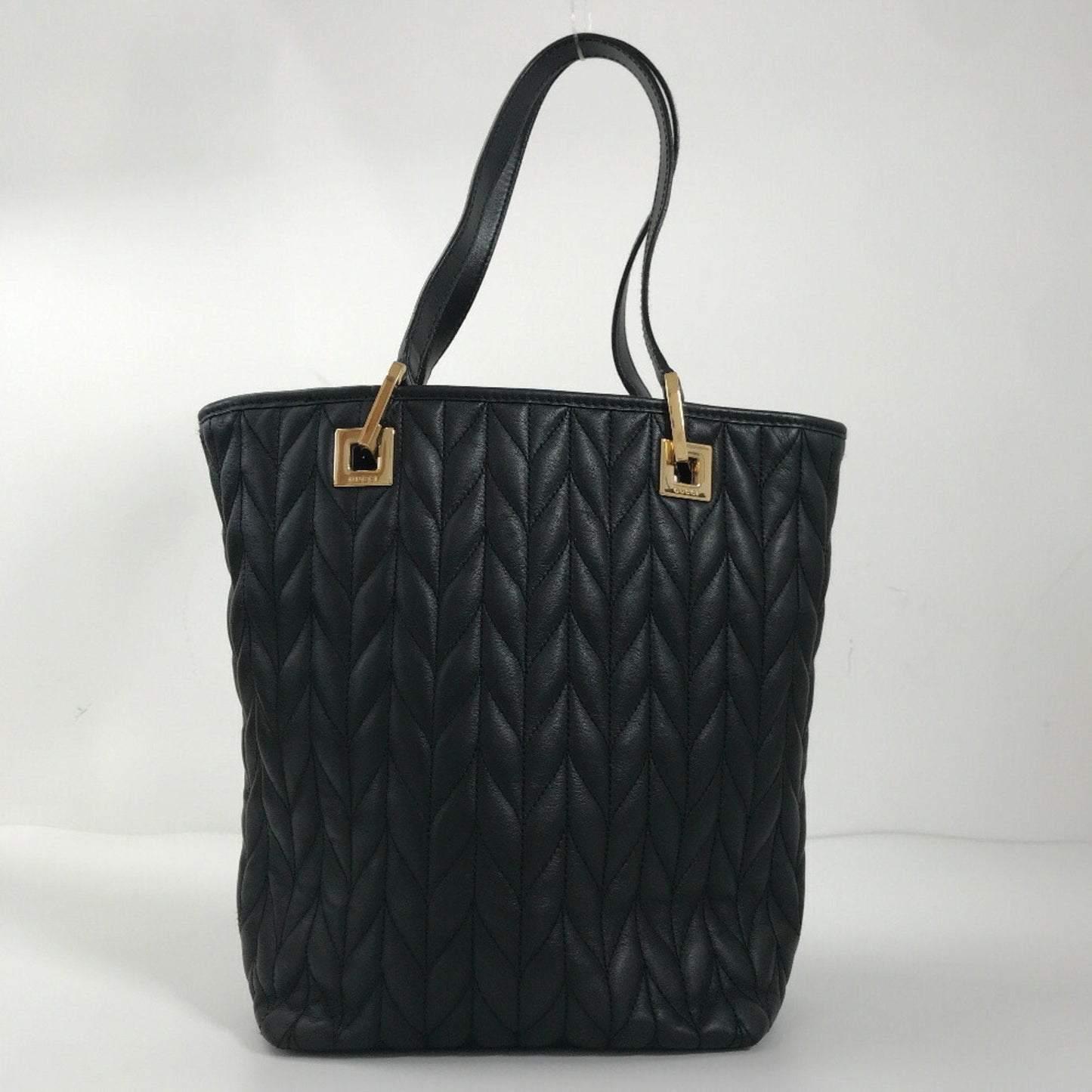 Gucci Tote Bag Quilted 002/1099 Leather Black Ladies Gucci