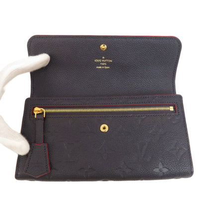 LOUIS VUITTON M62127 Portefeuille Pont Neuf Emplant Long Wallet Women's