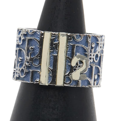 Christian Dior Silver Blue Metal Band Ring ()