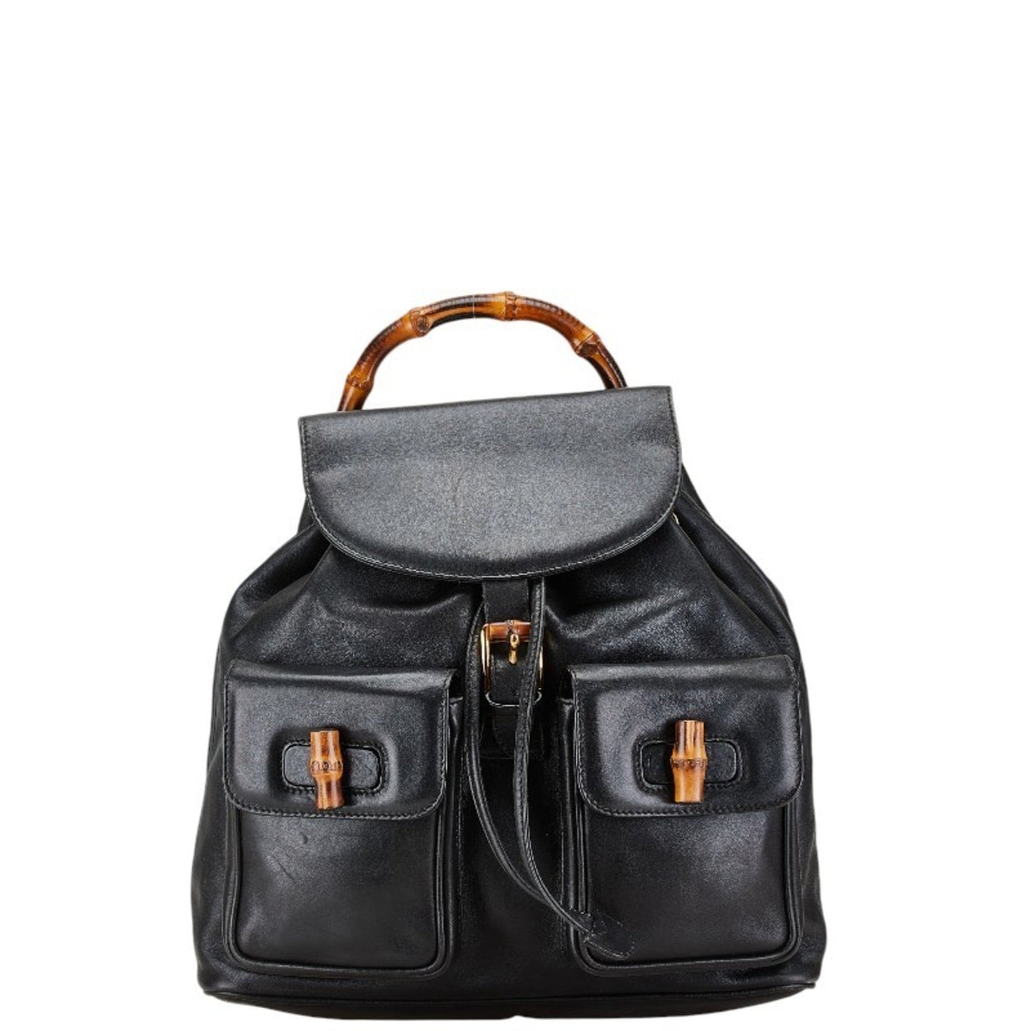 Gucci Black Leather Backpack ()