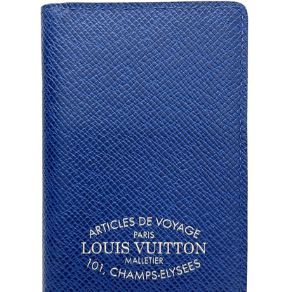 LOUIS VUITTON Organizer de Bosch M30379 RA3169 Taiga Cobalt Card Case Men's Women's