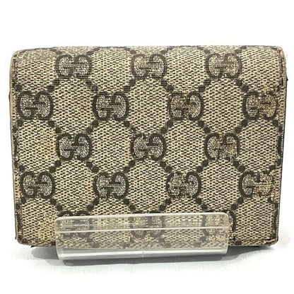 Gucci Gg Supreme Beige Gg Supreme Pvc Leather Coin Purse/Coin Case ()