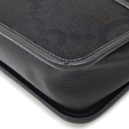 Gucci Black Leather Clutch Bag Pochette Shoulder Bag