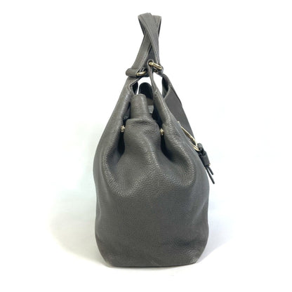 Gucci Gray Leather Tote Bag