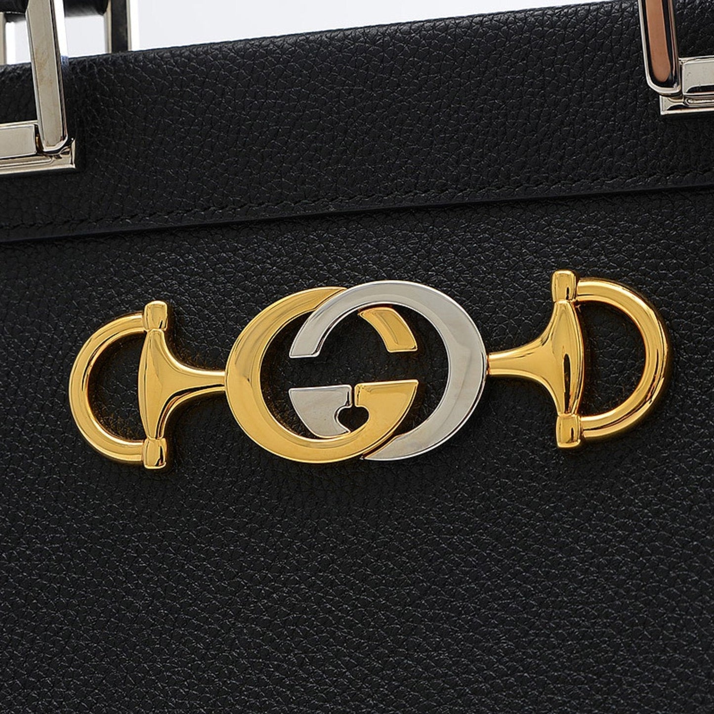 Gucci Zumi Top Handle Bag Shoulder Leather Black 564714