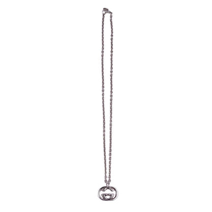 Gucci necklace interlocking silver 925 men's