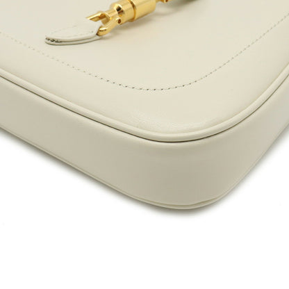 Gucci Jackie 1961 mini hobo handbag shoulder bag leather ivory white 637091