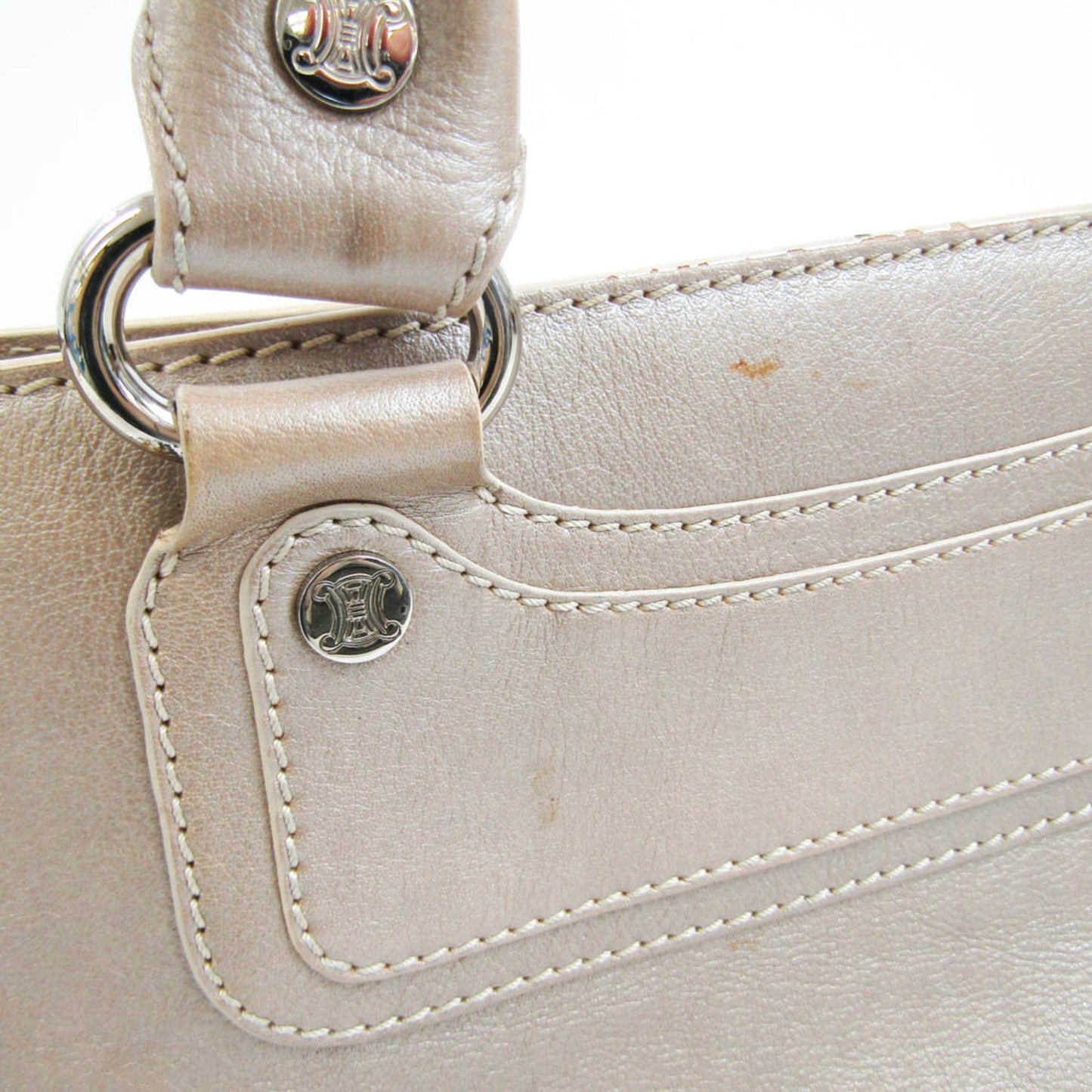 Celine Boogie Women's Leather Handbag Beige,Champagne