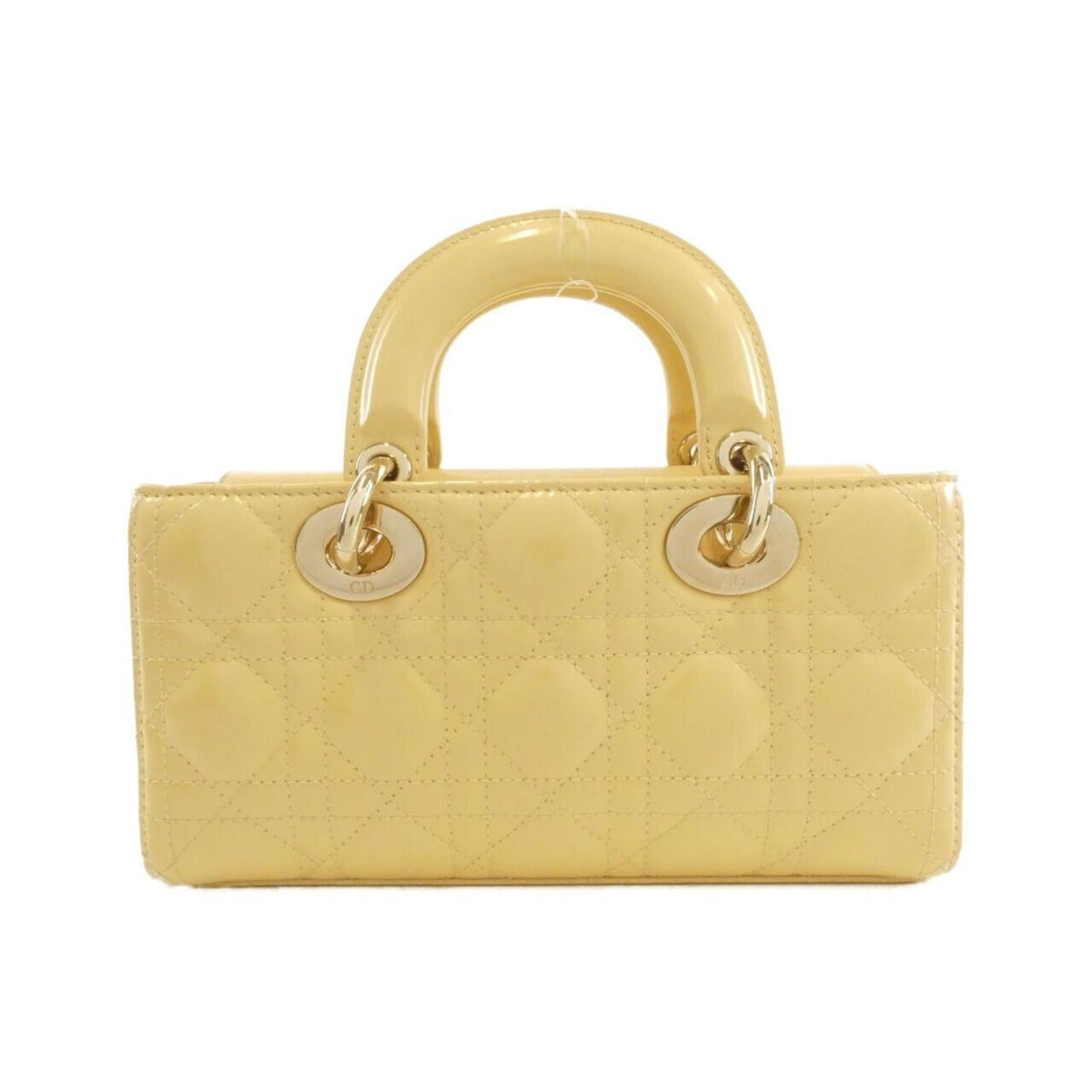 Christian Dior Yellow Leather Handbag ()