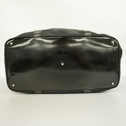 GUCCI  Bamboo Boston Bag 002 3754 0412 Men,Women,Unisex Nylon Canvas Black