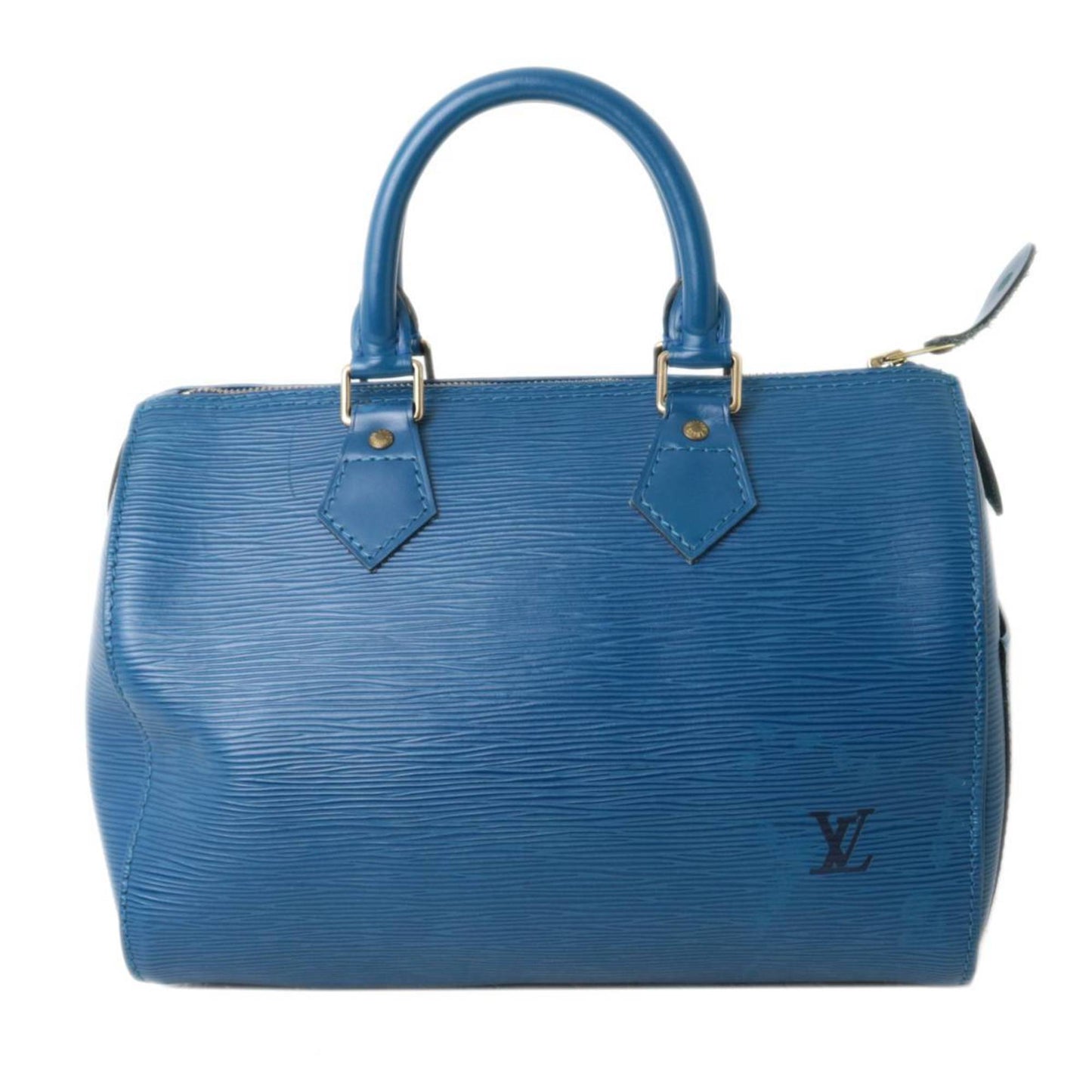 Louis Vuitton Speedy 25 Mini Boston Bag Handbag M43015 Epi Toledo Blue