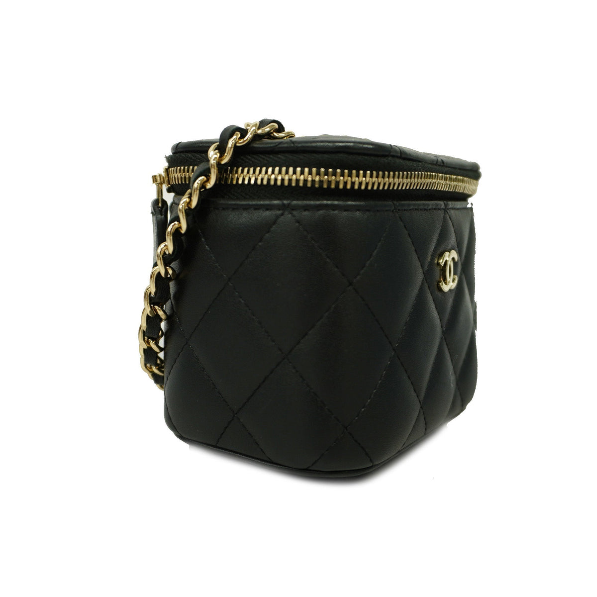 ChanelAuth  Matelasse Vanity Bag Crochet Chain Shoulder Women's Vanity Bag