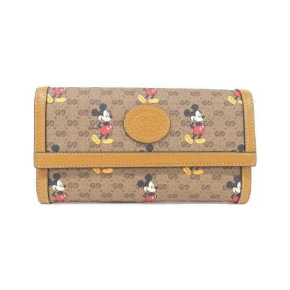 Gucci Beige Light Brown Gg Supreme Leather Long Wallet (Bi-Fold) ()