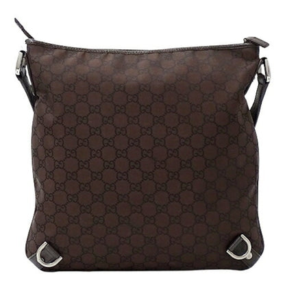 Gucci Bag Women's Shoulder Abbey GG Nylon Brown 268642 Crossbody