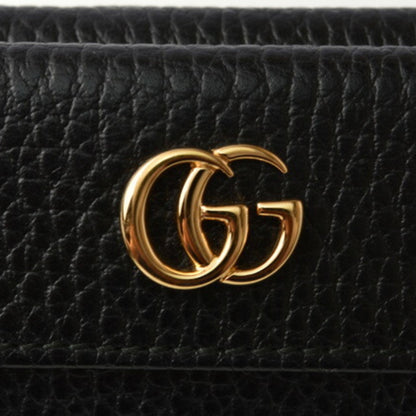 Gucci Mini Wallet/Tri-fold GUCCI Folding Wallet 523277 PETITE MARMONT/Petite Marmont Black