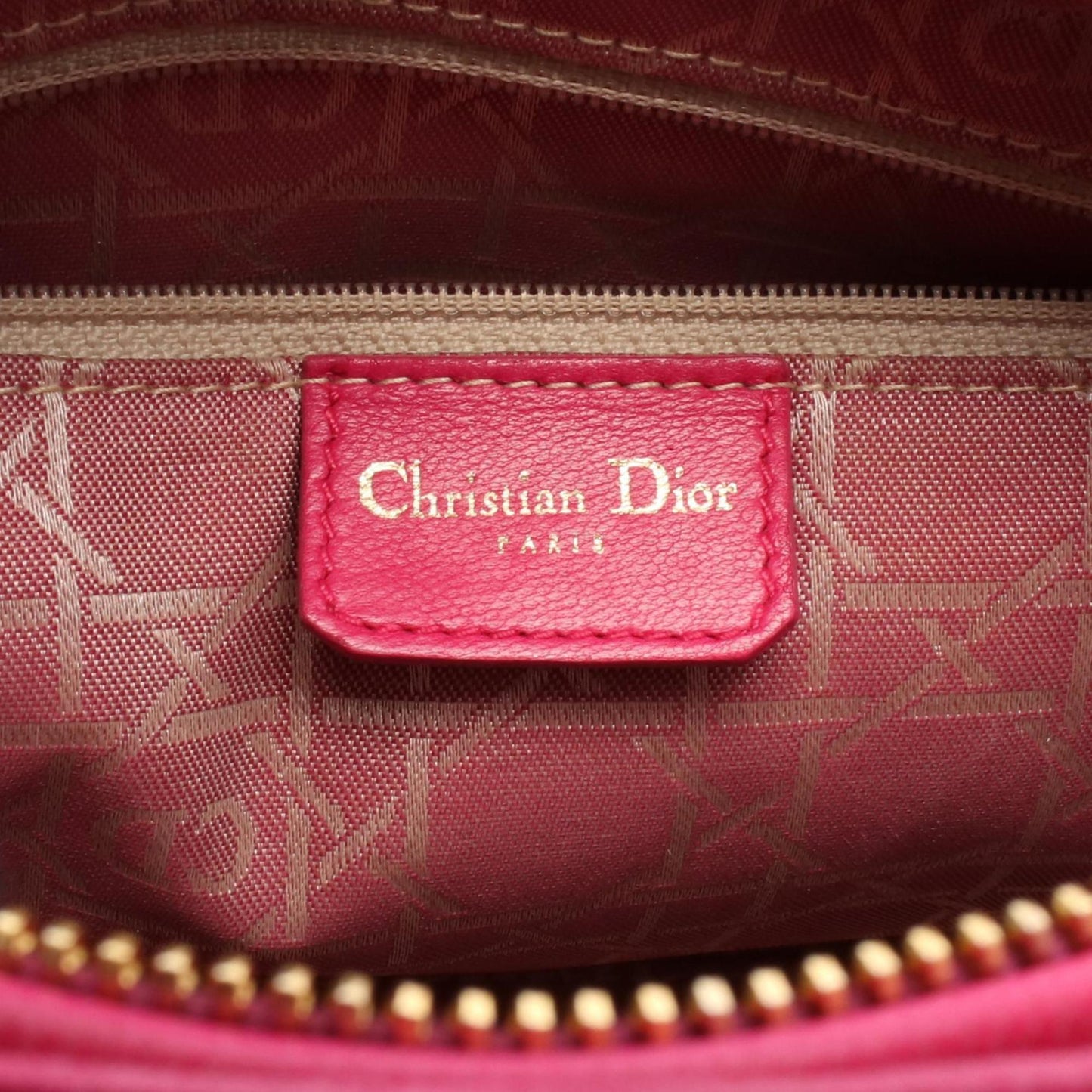 Christian Dior Pink Fabric Handbag ()