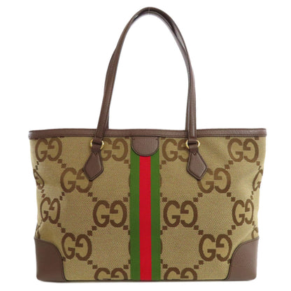 Gucci Brown Canvas Tote Bag