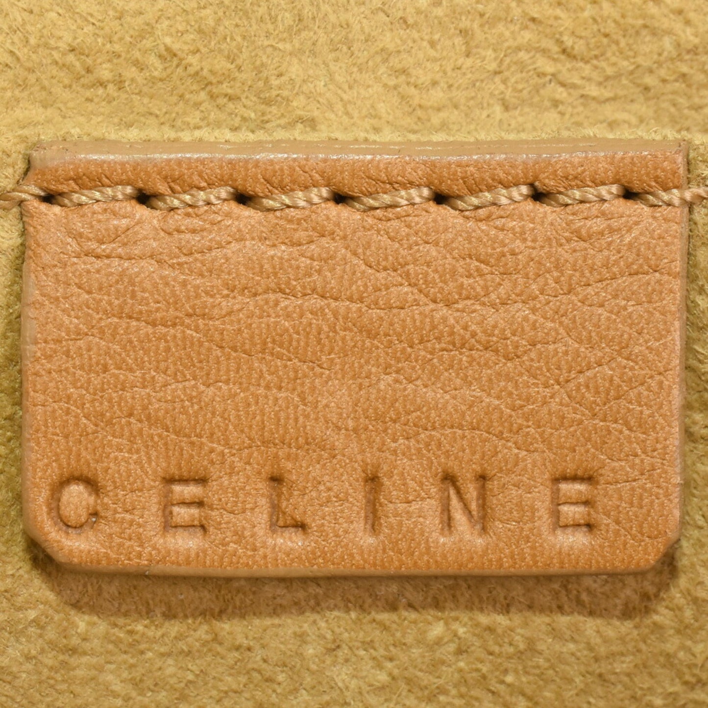 Celine Boogie Bag Tote Handbag Stitch Light Brown Leather