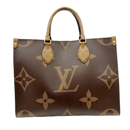 LOUIS VUITTON On the Go MM Giant Monogram Reverse M45321 FX4270 Tote Bag HandBag Shoulder Women Men