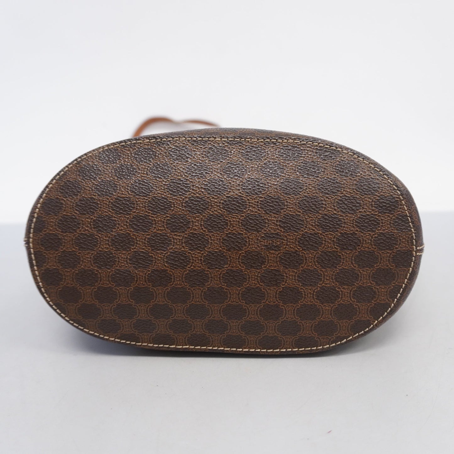 Celine  Macadam Shoulder Bag Women's PVC Brown