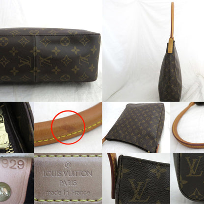 Louis Vuitton Bag Monogram Looping MM Brown x Gold Hardware Canvas Shoulder One Women's M51146