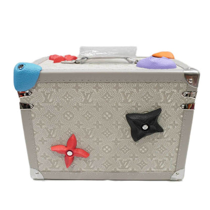 LOUIS VUITTON Toolbox Trunk Bouldering M20594 Handbag Gray Women's Men's Bag Makeup Box