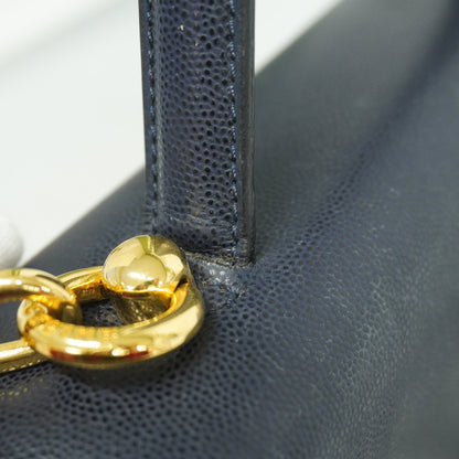 Celine  2way Bag Women's Leather Navy