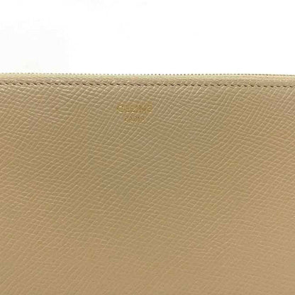 Celine round long wallet beige 10B55 3BEL 03ND large zip leather grain  ladies