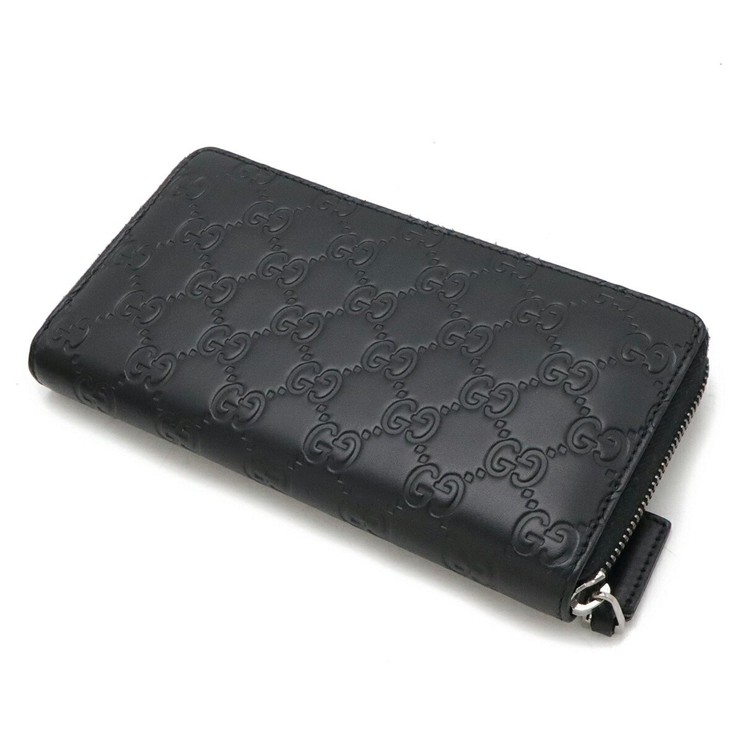 Gucci Black Leather Long Wallet (Bi-Fold)