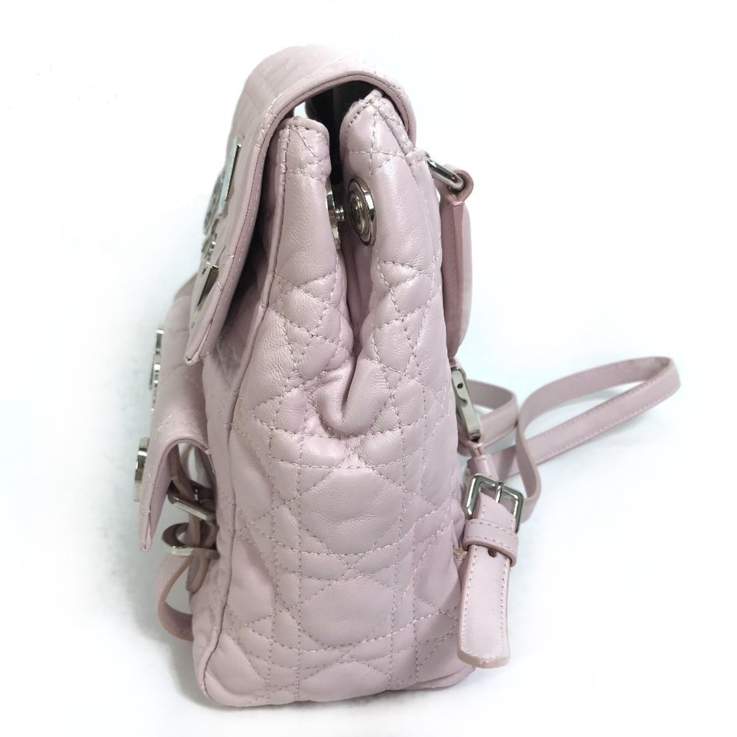 Christian Dior Pink Leather Backpack ()