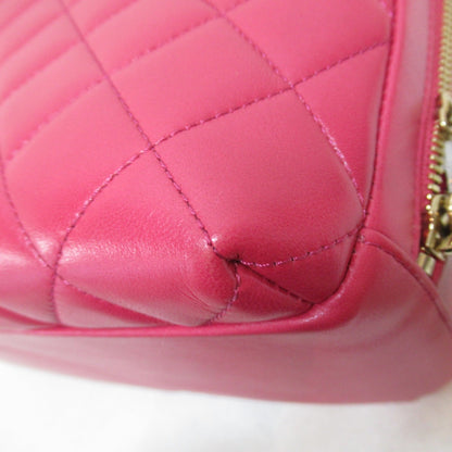 CHANEL 2way bowling bag Pink Lambskin [sheep leather]