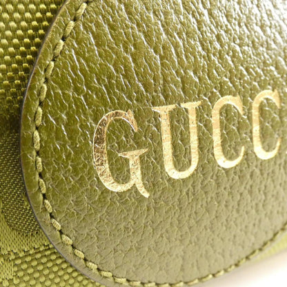 Gucci Green Leather Nylon Fanny Pack