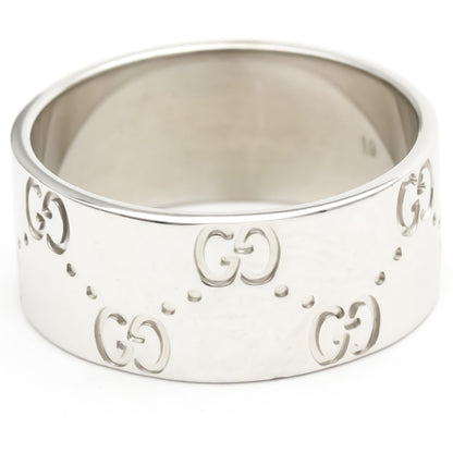 Gucci Icon Wide Ring White Gold (18K) Fashion No Stone Band Ring
