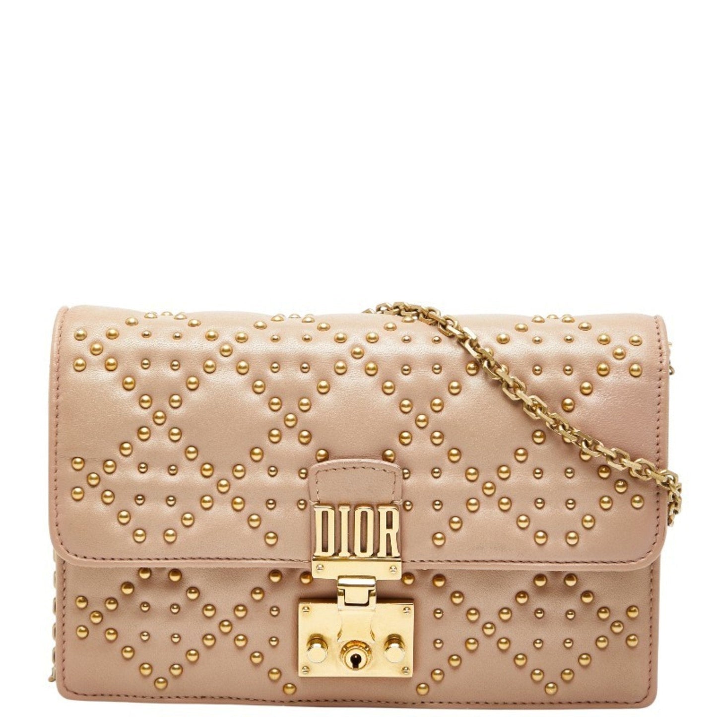 Christian Dior Pink Leather Shoulder Bag ()
