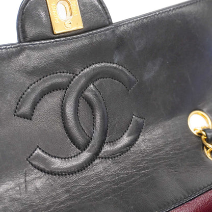 CHANEL   Matelasse Shoulder Bag W Chain Women's Leather Shoulder Bag Black