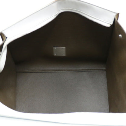 Celine Handbag Shoulder Bag Trapeze White Ladies