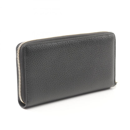 Gucci Black Leather Long Wallet (Bi-Fold)
