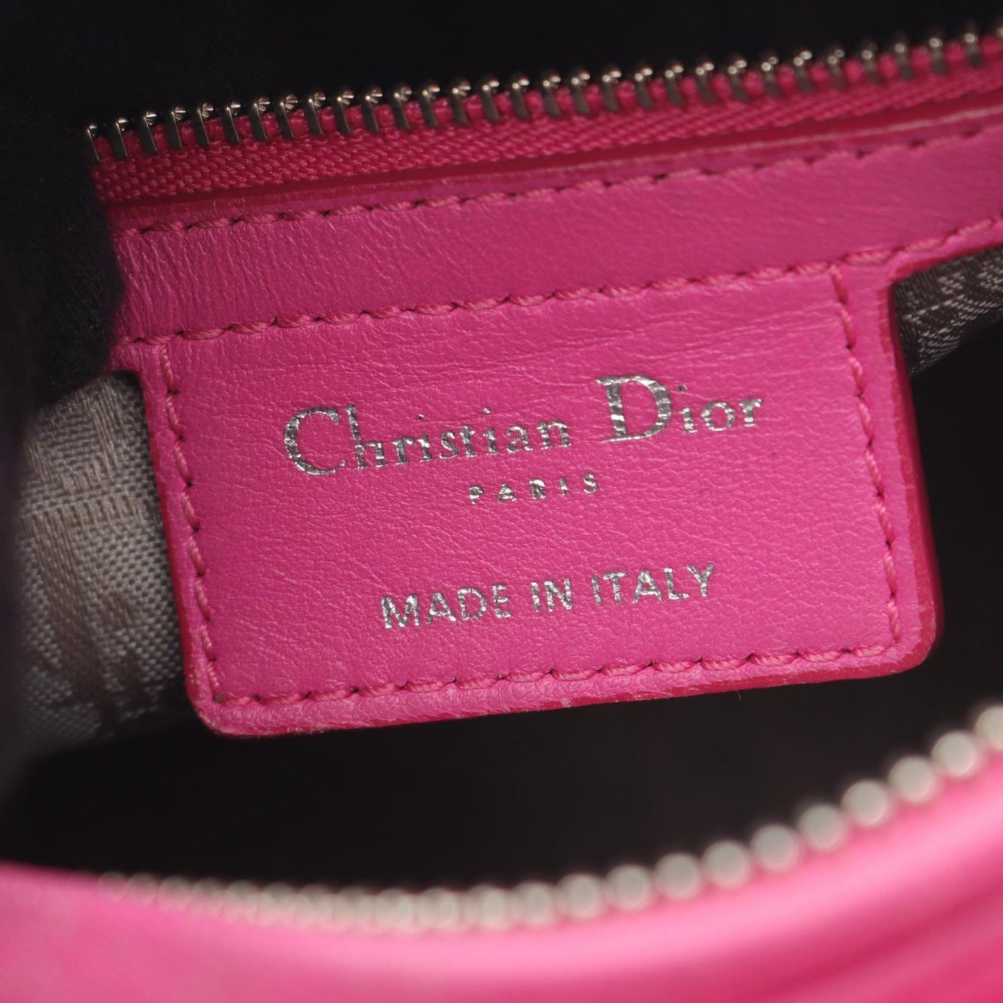 Christian Dior Pink Leather Handbag ()