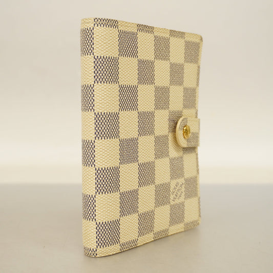 Louis VuittonAuth  Damier Azur Planner Cover Notebook Cover Agenda PM R20706