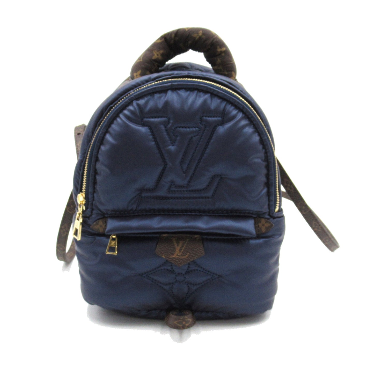 Louis Vuitton Palm Springs Backpack MINI Blue Nylon recycled metallic nylon M21060