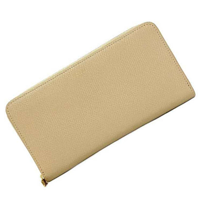 Celine round long wallet beige 10B55 3BEL 03ND large zip leather grain  ladies